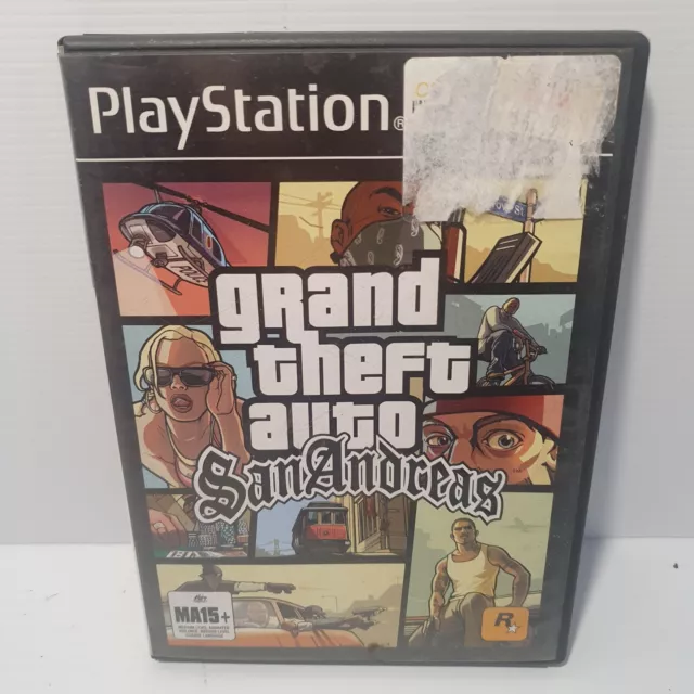 Grand Theft Auto San Andreas Playstation 2 ps2 w/ Manual - Tested Working