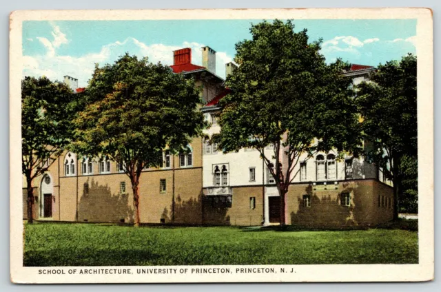 Princeton New Jersey~University School of Architecture~1920s Postcard