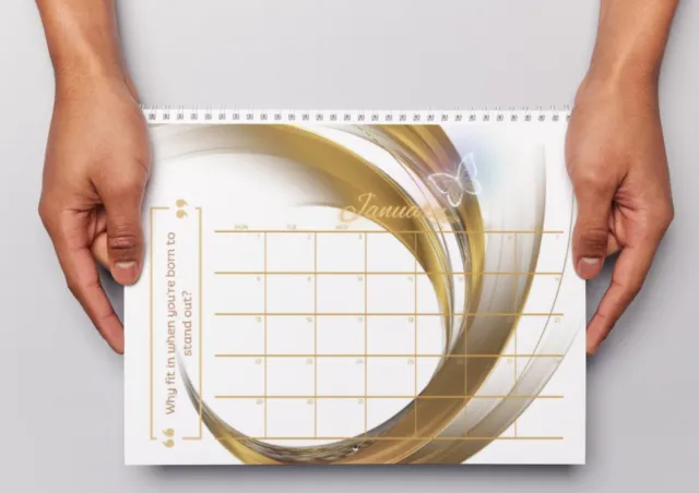 2024 Printable Calendar Elegant Inspirational quotes,Minimalist,Digital copy2
