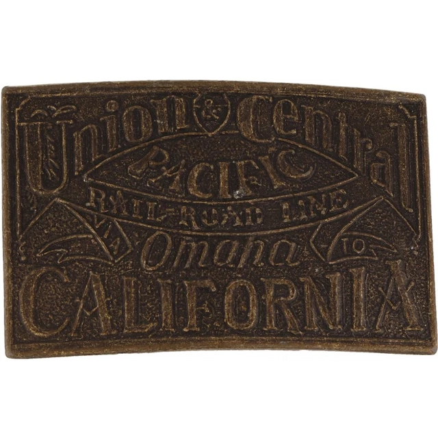 Union Pacific Dessus Ouest Chemin de Fer Train Californie Vintage Belt Buckle