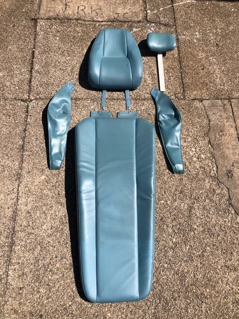 Marus and adec Dental Patient Chair Upholstery Turquoise Complete Set PRE-OWNED