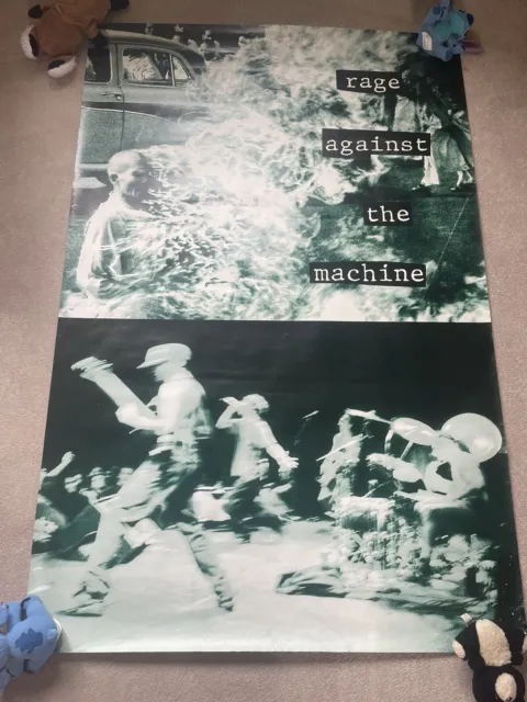 Vintage Rage Against The Machine Poster Huge 90’s 153cm X  100cm