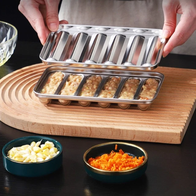 5 Pcs Hot Dog Mold Carbon Staal Worst Mallen Non Stick