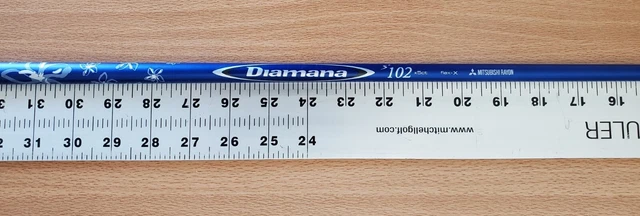 Shaft (Arbre) Mitsubishi Diamana S+ 80G X-STIFF 43,5 Pouces - Pour Taylormade, Occasion, Graphite