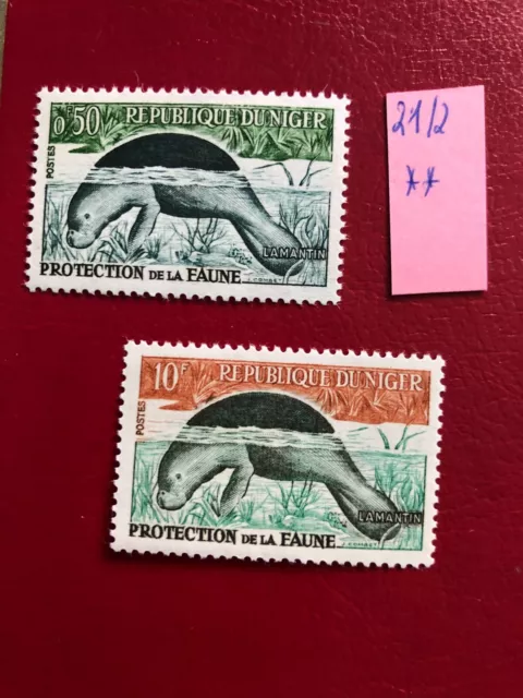 NIGER MANATI 1959 mnh set Mi 21-22