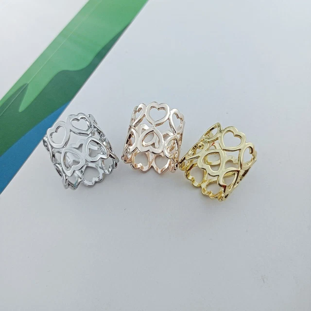 Frauen Hohle Broschen Silber Farbe Doppels chicht Schal knopf Schal-Schnalle