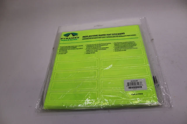 Pyramex Lime Adhesive Reflective Stripe for Hard Hats HVRSLM