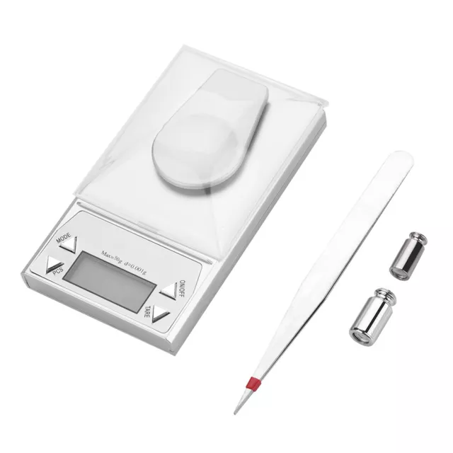 (50g)Portable LCD Digital Electronic Pocket Scale High Precision 0.001g Jewel SD