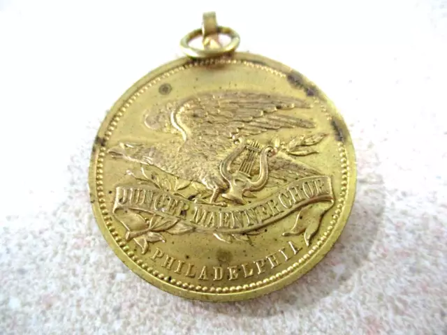1852 GOLDENES JUBIALAEUM Philadelphia rare flying eagle medallion token ...