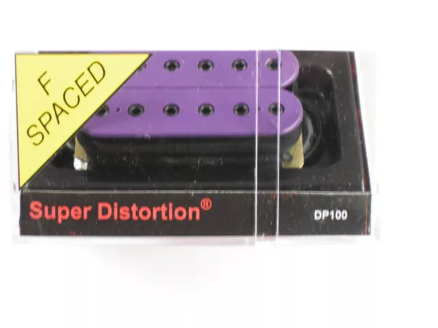 DiMarzio F-spaced Super Distortion Bridge Purple W/Black Poles DP 100