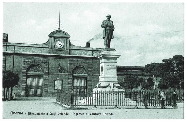 Toscana - Livorno - Monumento A Luigi Orlando - Ingresso Al Cantiere -F.p.- 1900