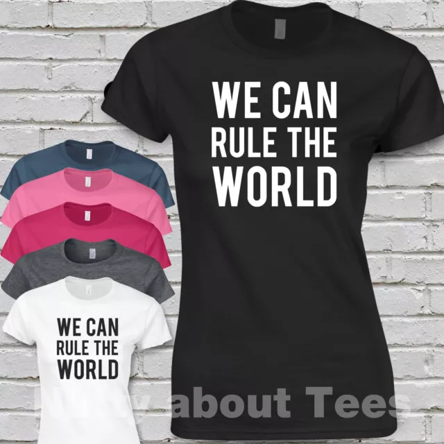 Take That Ladies Fitted T-shirt SONG LYRICS WE CAN RULE THE WORLD Concert Tour