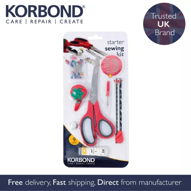 Korbond Sewing Kit - Beginner Starter Sewing Set -Includes Sewing all Essentials