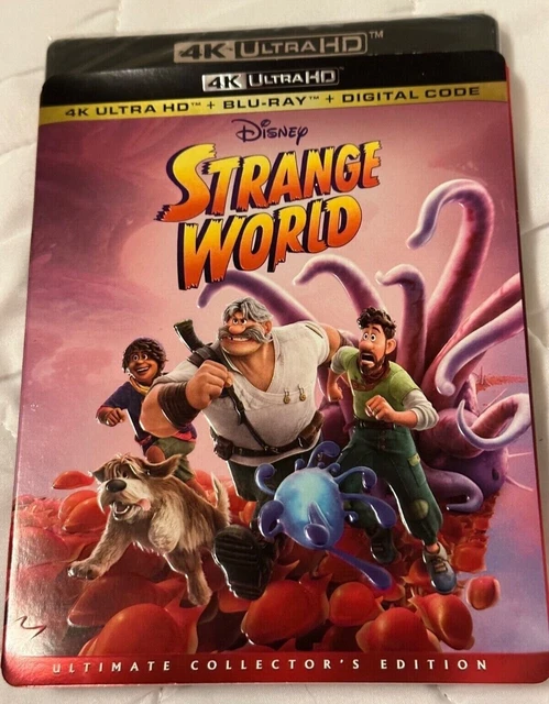 NEW STRANGE WORLD Disney 4K Ultra HD + Blu-Ray + Digital Code With