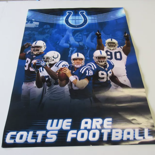 We Are Colts Football Poster Peyton Manning 18 x 24