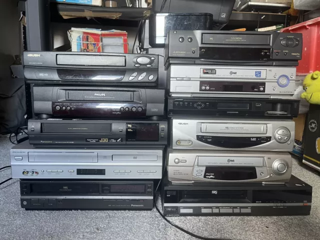 VCR bundle VHS Player JOB LOT (Need Repair) Panasonic, Ferguson, LG, DVD Combo