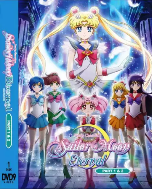 Pretty Guardian Sailor Moon Eternal The Movie 1-2 Japanese Anime DVD English Dub