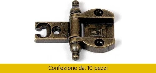 Cerniere Mobili Bronzo Antichizzato - Confezione Da 10 Pezzi