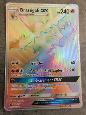 carte Pokémon Braségali GX 170/168 S&L Tempête Céleste vf