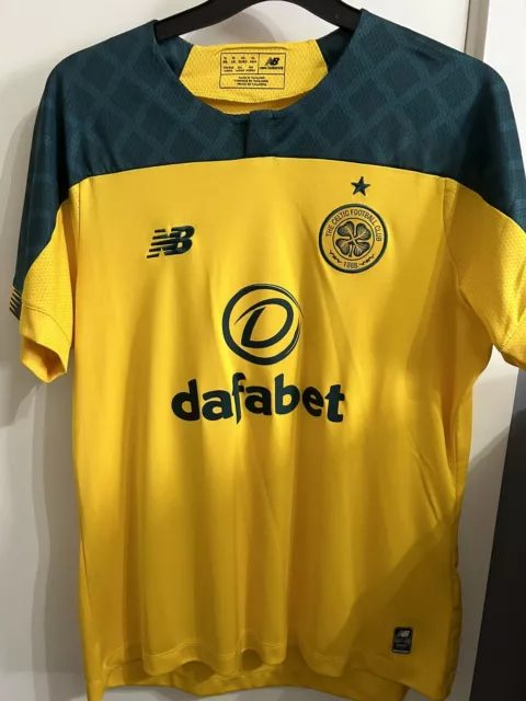 Womens Celtic FC 2019/20 Away Shirt Football T Shirt Size 14