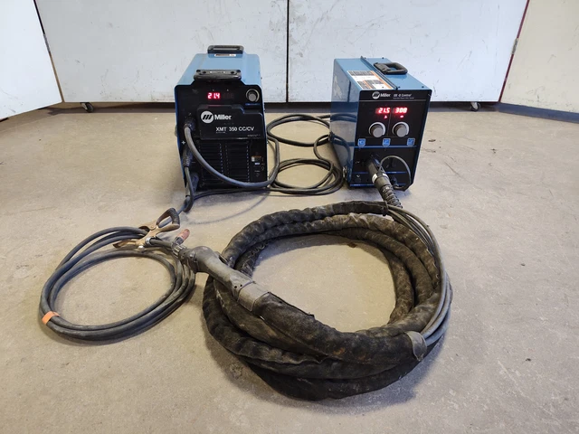Miller XMT 350 CC/CV Multiprocess Welder XR-A Push/Pull Feeder Aluma-Pro 25A Gun
