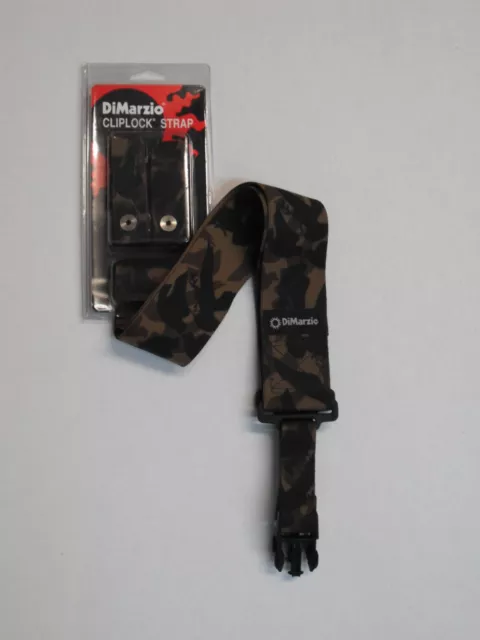 Dimarzio Cordura Cliplock Strap 2 Inch Wide Peace Camo Dd2220