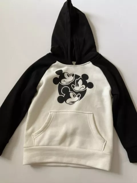 Jumping Beans Disney Black & White Boys Mickey Mouse Hoodie Size 5