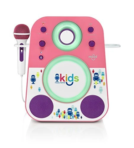 Kid's SMK250PP Mood LED Glowing Bluetooth Sing-Along Speaker with Wired Youth