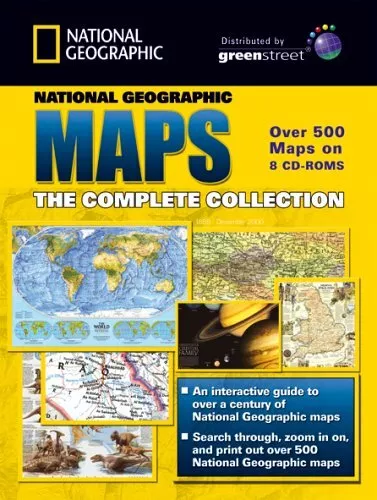 Complete NATIONAL GEOGRAPHIC MAPS Collection 8CD'S NEW