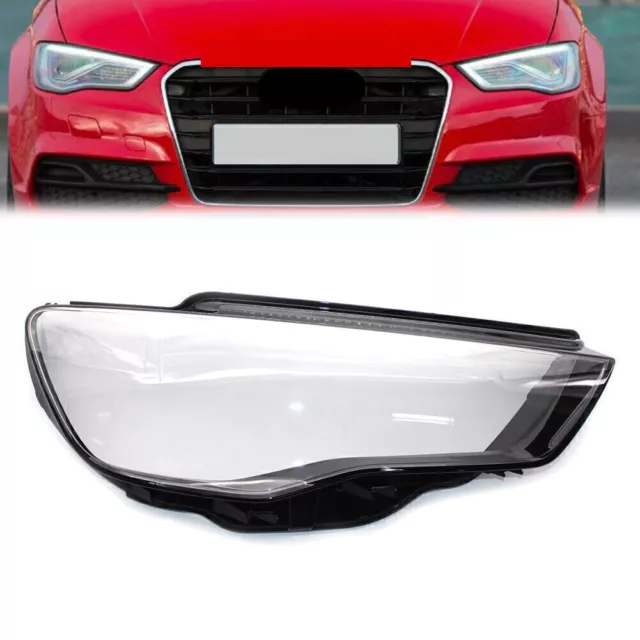 Headlight Lens Cover Fit For Audi A3 2013-2016 Auto Shell Clear Lampshade Right