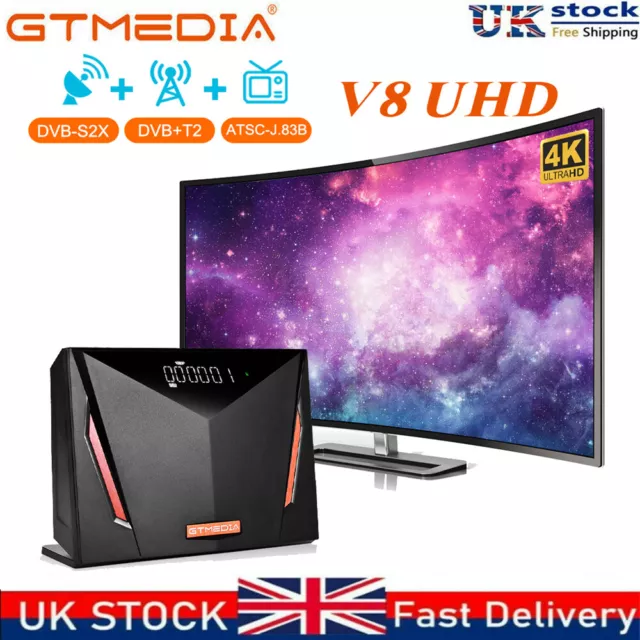 GTMEDIA V8 UHD 4K Satellite Receiver DVB-S2/S2X/T2/C Combo Decoder for Sky Mars