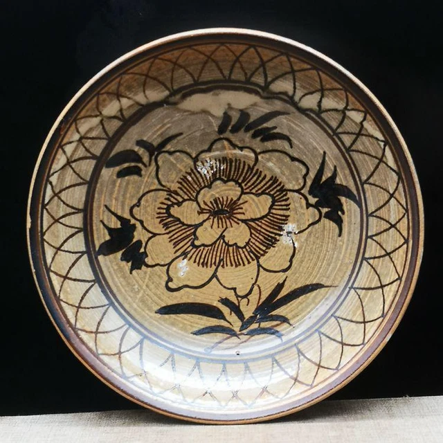 Hand Painted Flower Bowl Jingdezhen Ceramics Ornaments Modern Crafts Artwork
