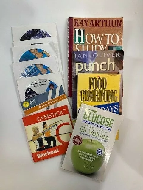 Punch your way to Fitness - Glucose Revolution plus other books and DVD/CD Lot