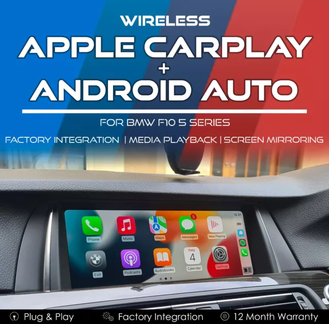 BMW F10 5 Series Wireless Apple CarPlay and Android Auto Retrofit Kit