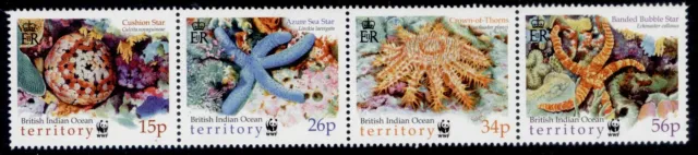 BRITISH INDIAN OCEAN TERRITORY QEII SG253a, 2001 End species set, NH MINT.