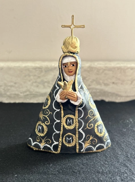 Virgin of Soledad Patron Saint of Oaxaco -Signed G.A.A. Guillermina Aguilar