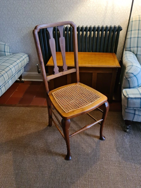 Antique Chair With Cane Seat