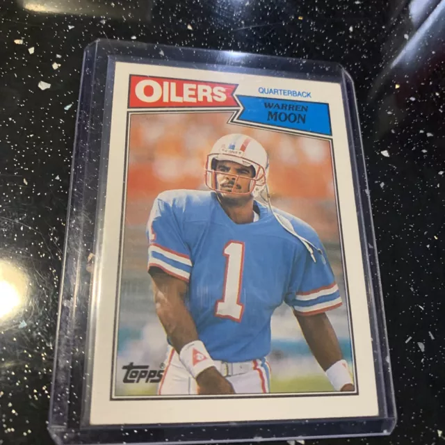 1987 Topps #307 WARREN MOON HOF HOUSTON OILERS NM-MT VINTAGE base🔥🏈card!