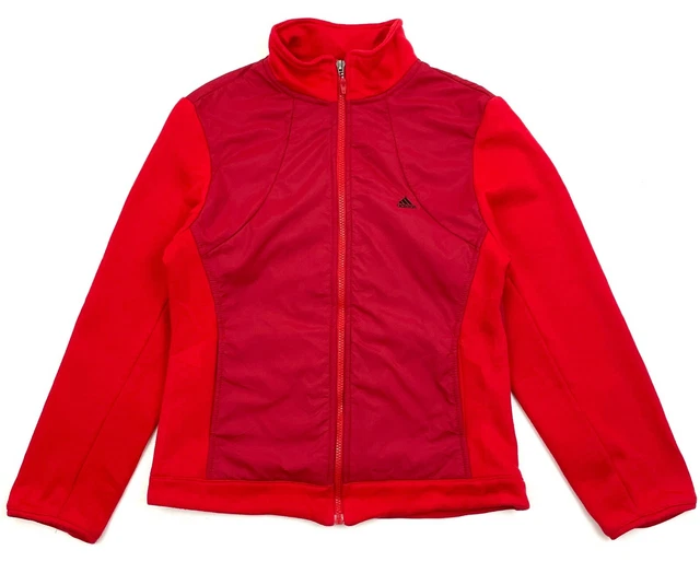 GIACCA TRACK ADIDAS ADIDAS VINTAGE Ragazze Taglia XL Adolescenti Rosso Abbigliamento Sportivo Attivo