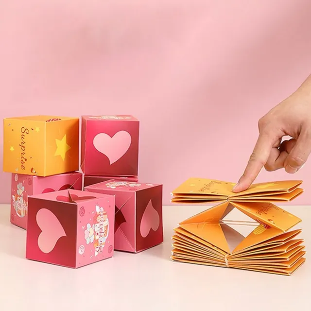 NEUFLY Boite Photo Surprise, Créatif DIY Scrapbooking Album Photo Cadeau  Explosion Box pour Anniversaire Mariage Valentines Fête Noël Fête Cadeau :  : Cuisine et Maison