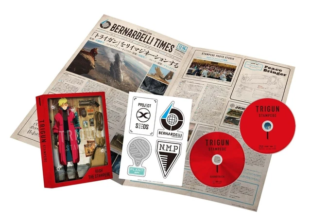 TRIGUN STAMPEDE Vol.1 Blu-ray Soundtrack CD Booklet Set First Limited Edition