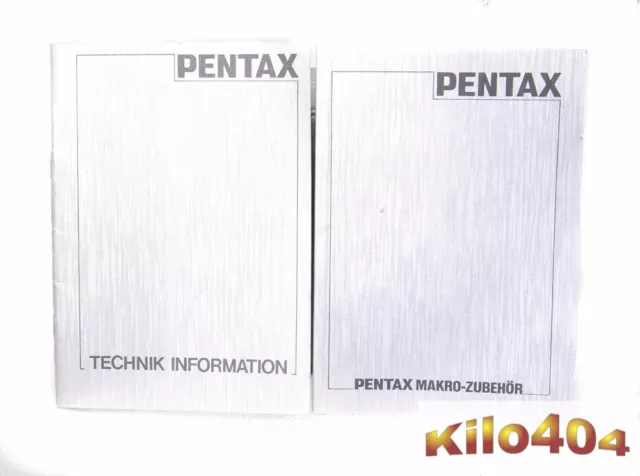 Pentax Technology Information + Macro Accessories  TOP  Booklet