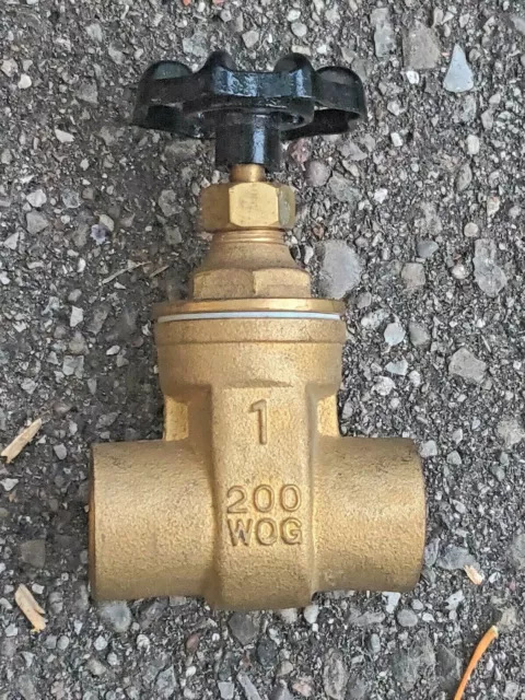 MBK Brass Gate Valve 1 inch 200WOG