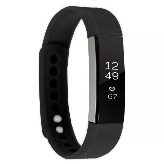 Fitbit Alta Fitness Wristband Activity Tracker Black Small Watch Brand New