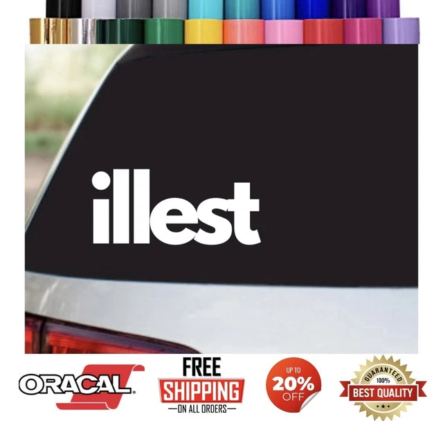 Illest Jdm Decal Window Sticker Funny Euro Lowered Slammed Turbo Drift Racing