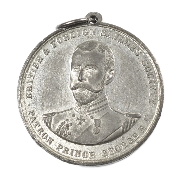 Antique 1892 British & Foreign Sailors Society Prince George Commemorative Medal