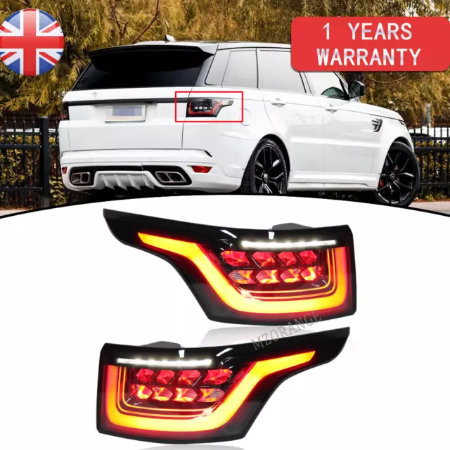 For Land Rover Range Rover Sport 13-20 Pair LED Rear Tail Light Lamps Left+Right