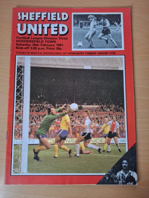 Sheffield United vs Huddersfield Town 28/02/1981