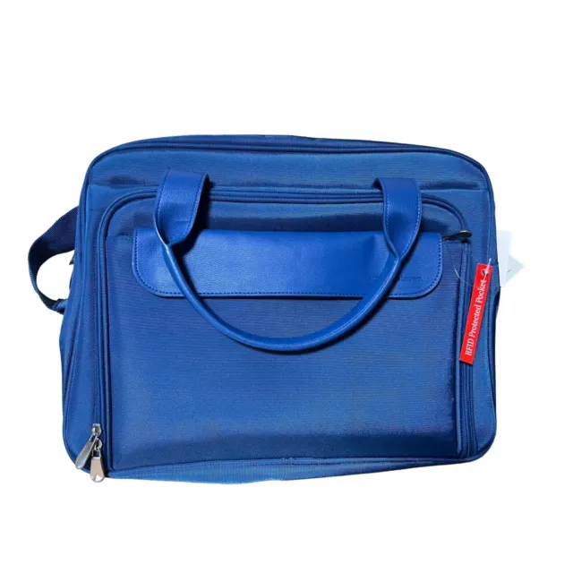 Samantha Brown Essential Carry-All Bag with Packing Cubes Bright Cobalt Blue NWT