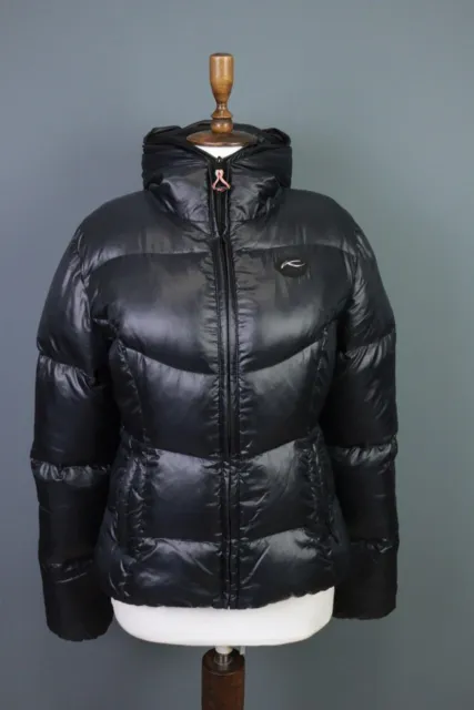 KJUS Black Puffer Quilted Hooded Down Ski Jacket Size XL / 42